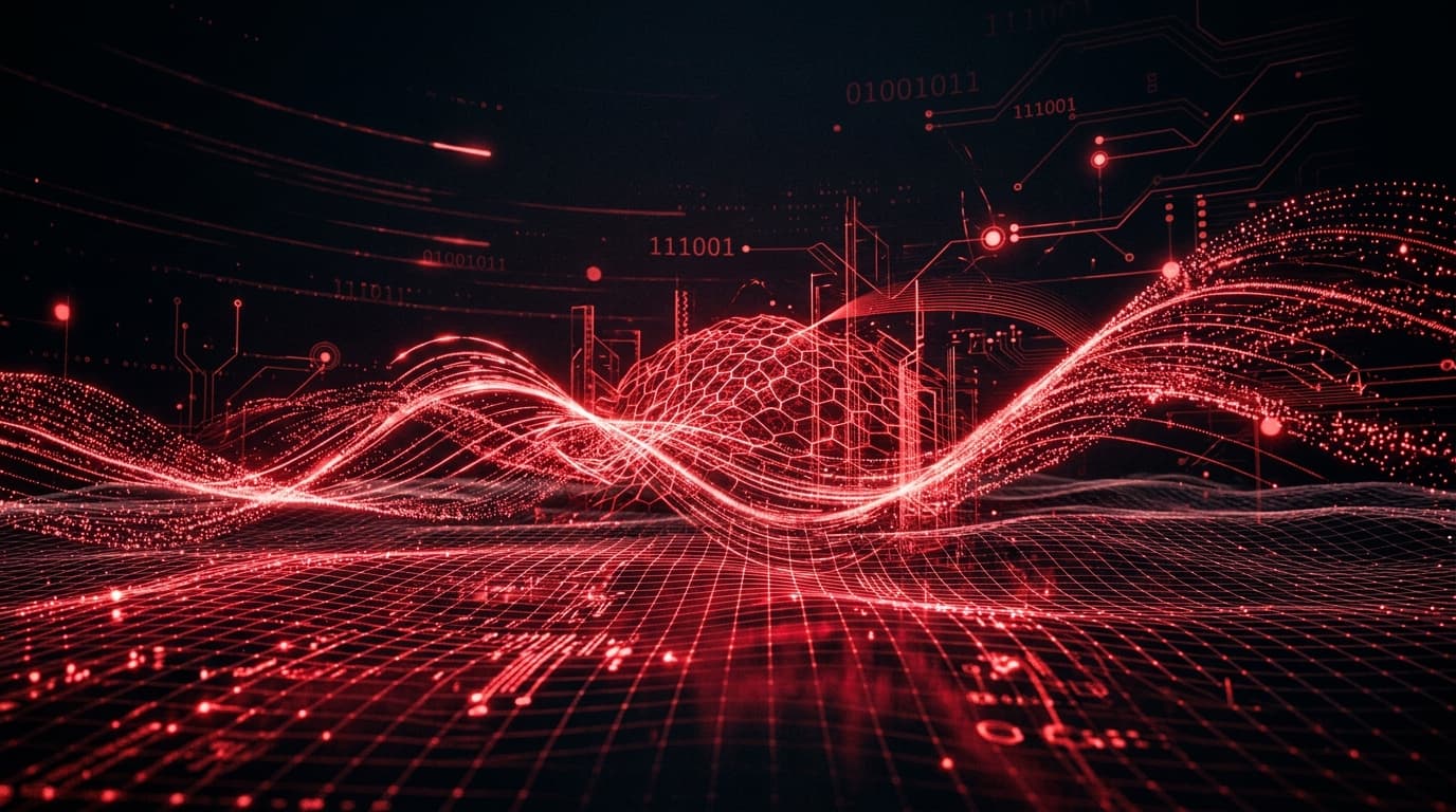 Cyber security data landscape background